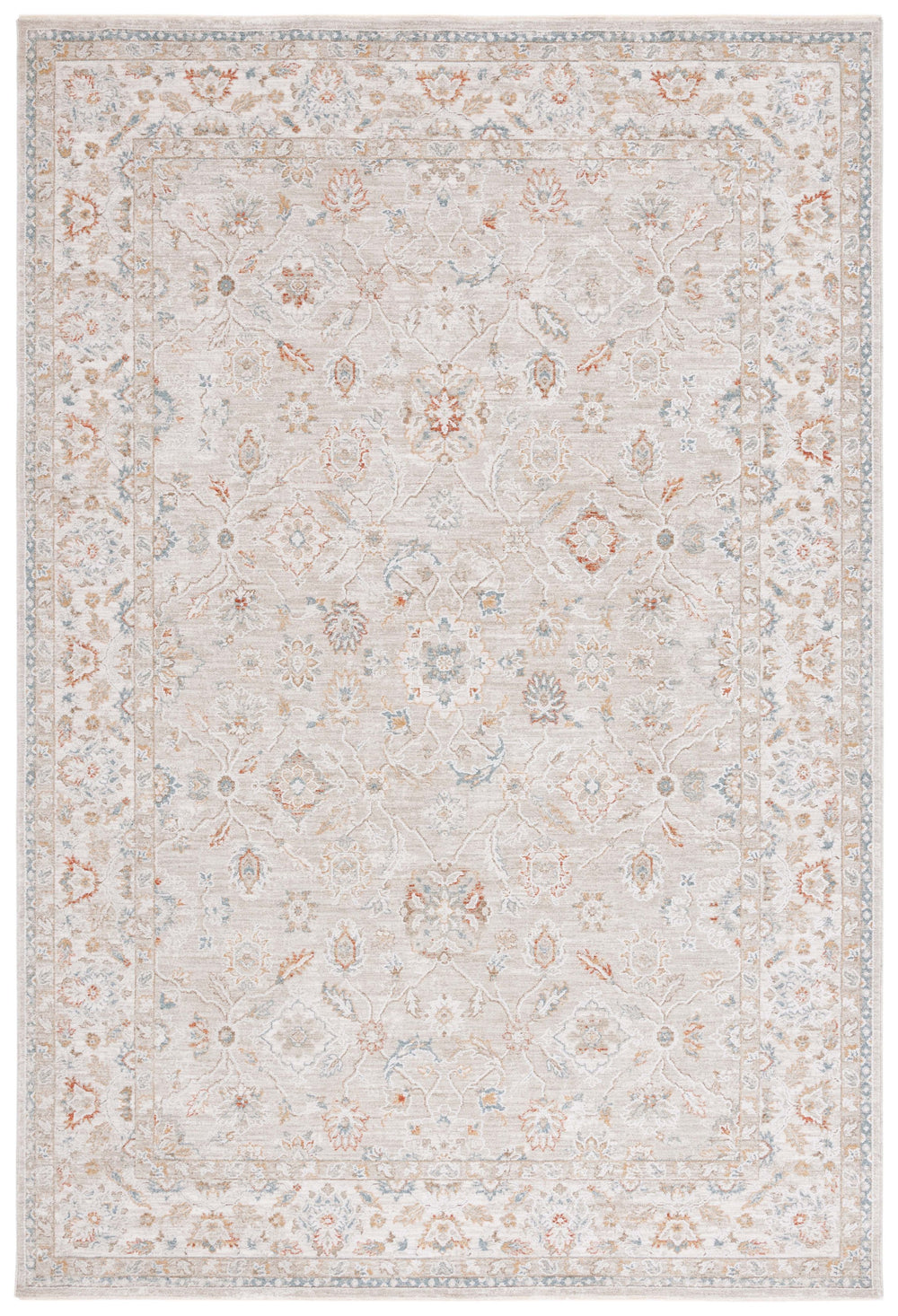 Safavieh Culture Traditional Area Rug – Exquisite Power-loomed Design In Elegant Grey, Blue & Rust Hues Grey ,Blue Rust 90% Polyester,10% Polypropylene Cul1527f-10