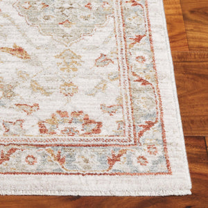 Safavieh Culture Timeless Elegance Area Rug - Luxurious Power-loomed Design With Exquisite Floral Patterns Ivory ,Rust 90% Polyester,10% Polypropylene Cul1528a-10