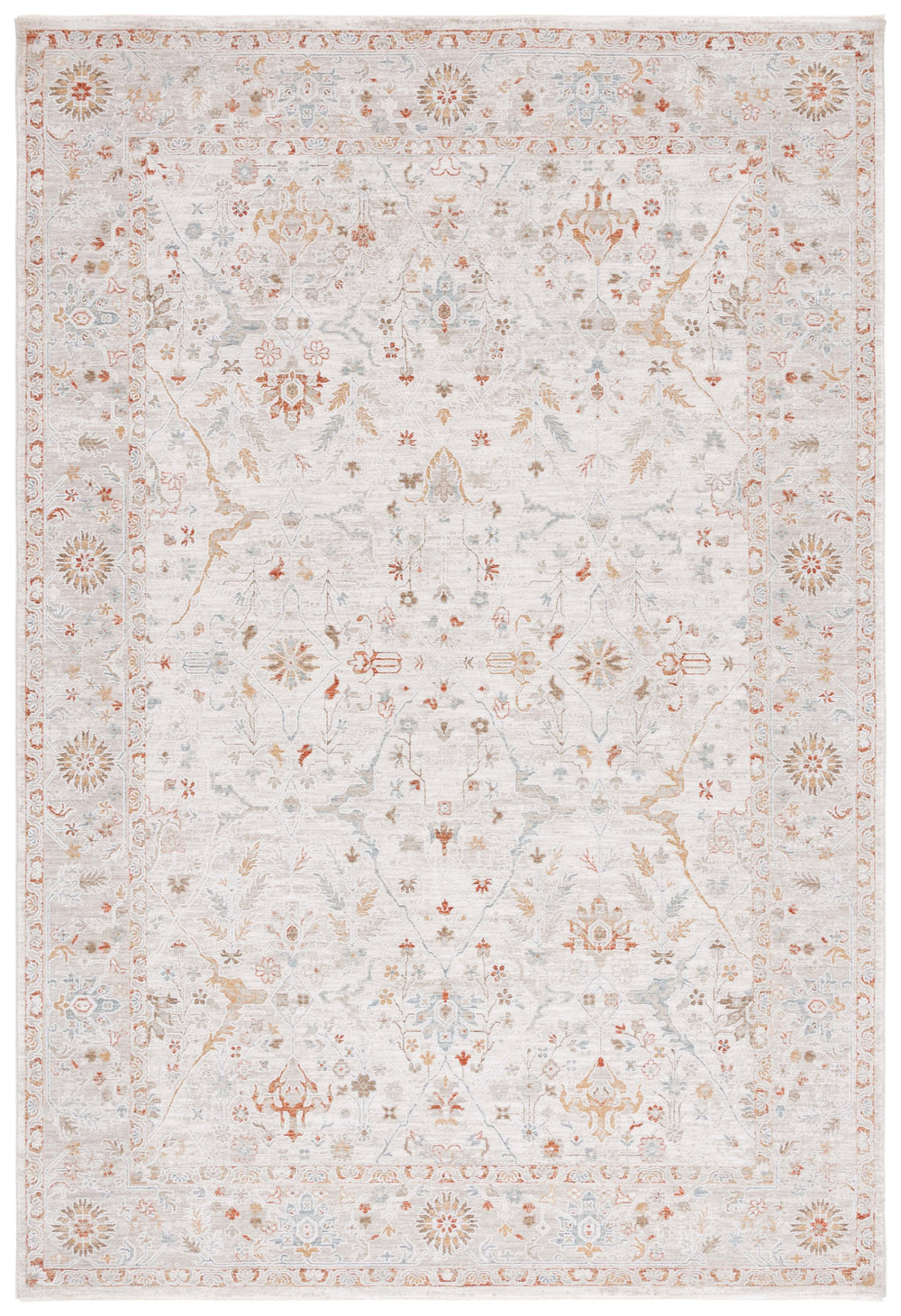 Safavieh Culture Elegant Traditional Area Rug - Luxurious Power-loomed Design For Timeless Home Decor Ivory ,Blue Rust 90% Polyester,10% Polypropylene Cul1529a-9