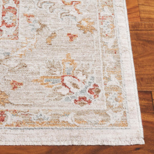 Safavieh Culture Exquisite Area Rug - Timeless Traditional Design With Botanical Motifs For Elegant Spaces Ivory ,Rust 90% Polyester,10% Polypropylene Cul1530a-8