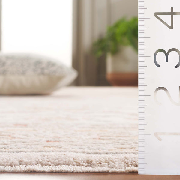 Safavieh Culture Exquisite Area Rug - Timeless Traditional Design With Botanical Motifs For Elegant Spaces Ivory ,Rust 90% Polyester,10% Polypropylene Cul1530a-8