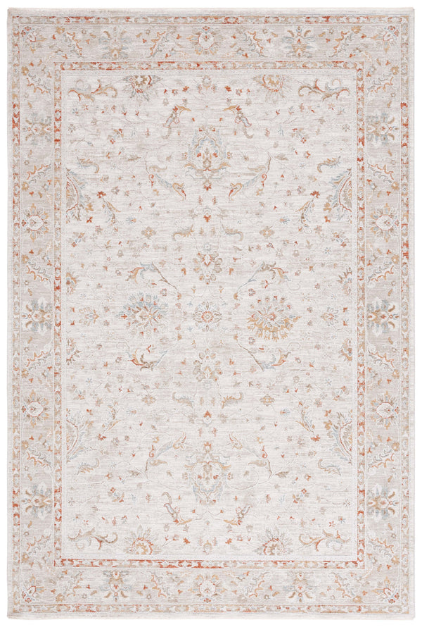 Safavieh Culture Exquisite Area Rug - Timeless Traditional Design With Botanical Motifs For Elegant Spaces Ivory ,Rust 90% Polyester,10% Polypropylene Cul1530a-8