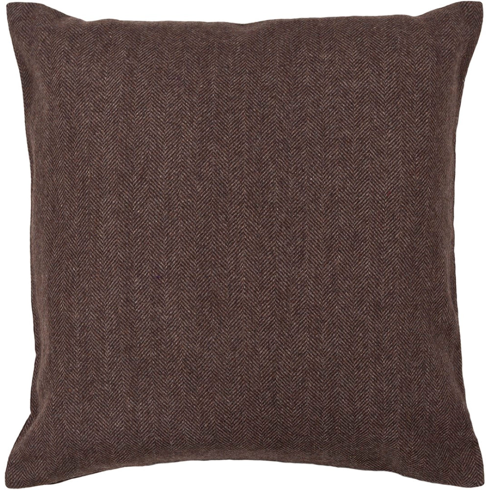 Chandra Rugs Handmade Contemporary Pillows – Luxurious 100% Wool With Soft Polyester Insert For Elegant Decor Brown Wool Cus28002-18