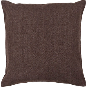 Chandra Rugs Handmade Contemporary Pillows – Luxurious 100% Wool With Soft Polyester Insert For Elegant Decor Brown Wool Cus28002-18