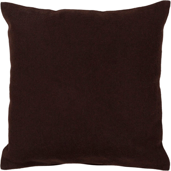 Chandra Rugs Handmade Contemporary Pillows - Luxurious 100% Wool, Soft Polyester Fill For Ultimate Comfort & Style Brown Wool Cus28003-18