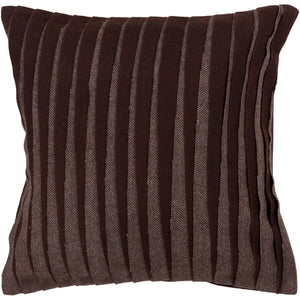 Chandra Rugs Handmade Contemporary Pillows - Luxurious 100% Wool With Plush Polyester Fill For Cozy Elegance Brown Wool Cus28004-18