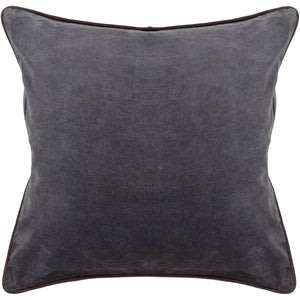 Chandra Rugs Handmade Contemporary Pillows - Luxurious Cotton & Velvet, Unique Comfort And Artistry For Your Home Grey Cotton,Velvet Cus28006-18