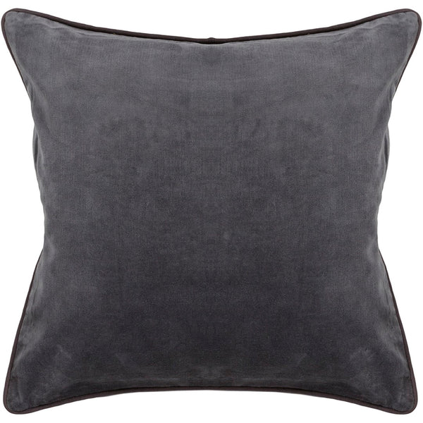Chandra Rugs Handmade Contemporary Pillows - Luxurious Cotton & Velvet, Unique Comfort And Artistry For Your Home Grey Cotton,Velvet Cus28006-18