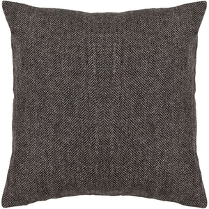 Chandra Rugs Handmade Contemporary Pillows - Luxurious Wool & Plush Polyester Fill For Stylish Home Decor Grey Wool Cus28007-18