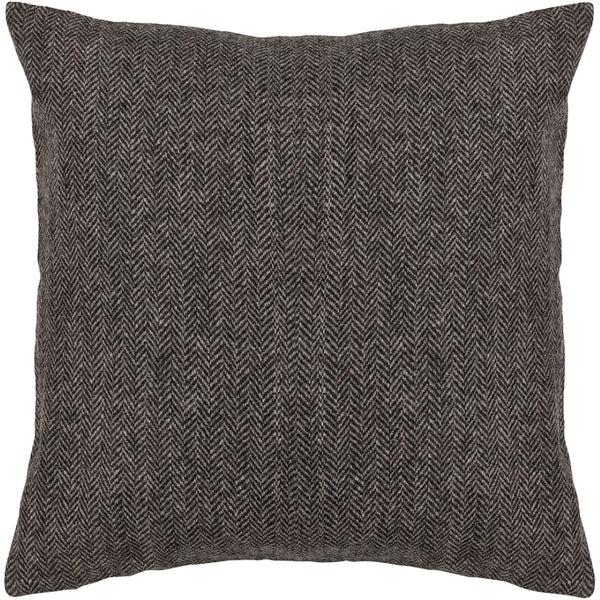 Chandra Rugs Handmade Contemporary Pillows - Luxurious Wool & Plush Polyester Fill For Stylish Home Decor Grey Wool Cus28007-18