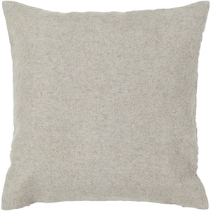 Chandra Rugs Handmade Contemporary Pillows - Luxurious Wool Exterior & Plush Polyester Insert For Home Décor Grey Wool Cus28008-18