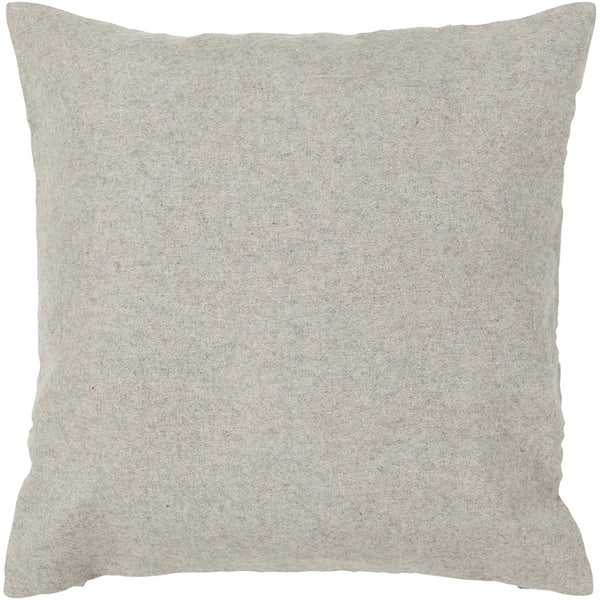 Chandra Rugs Handmade Contemporary Pillows - Luxurious Wool Exterior & Plush Polyester Insert For Home Décor Grey Wool Cus28008-18