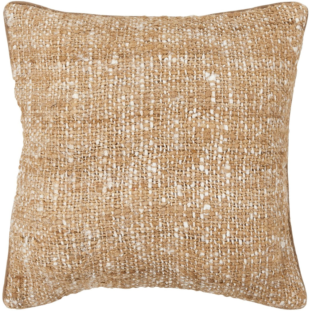 Chandra Rugs Handmade Contemporary Pillows – Luxurious Silk-textured Elegance For Ultimate Home Comfort! White,Natural Silk Textured Fabric Cus28017-22