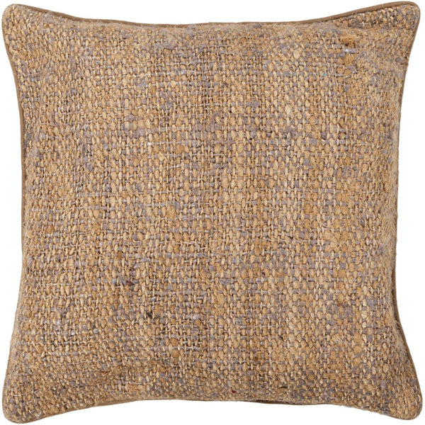 Chandra Rugs Handmade Contemporary Pillows - Luxurious Silk-textured Fabric & Cozy Polyester Fill For Elegance Purple,Natural Silk Textured Fabric Cus28018-18