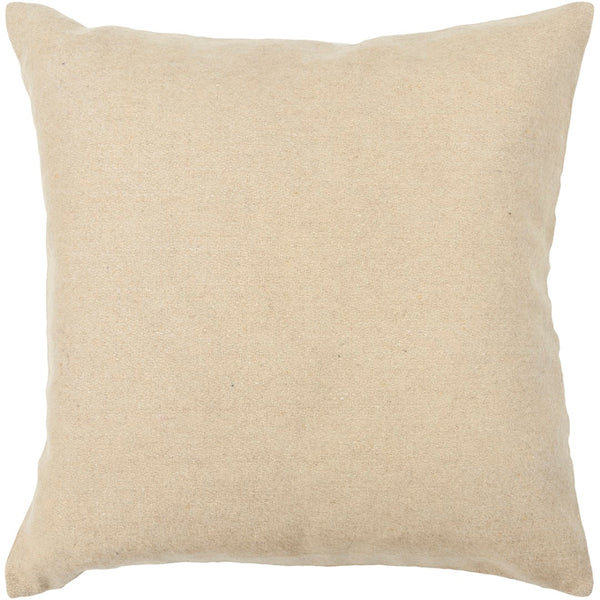 Chandra Rugs Handmade Contemporary Pillows - Luxurious 100% Wool Design With Plush Polyester Insert For Comfort Beige Wool Cus28020-18