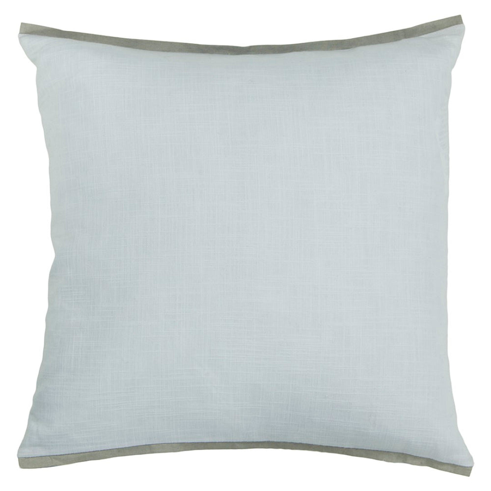 Chandra Rugs Handmade Contemporary Pillows: Unique 100% Cotton Design With Plush Polyester Fill For Ultimate Comfort White,Grey Cotton Cus28025-18