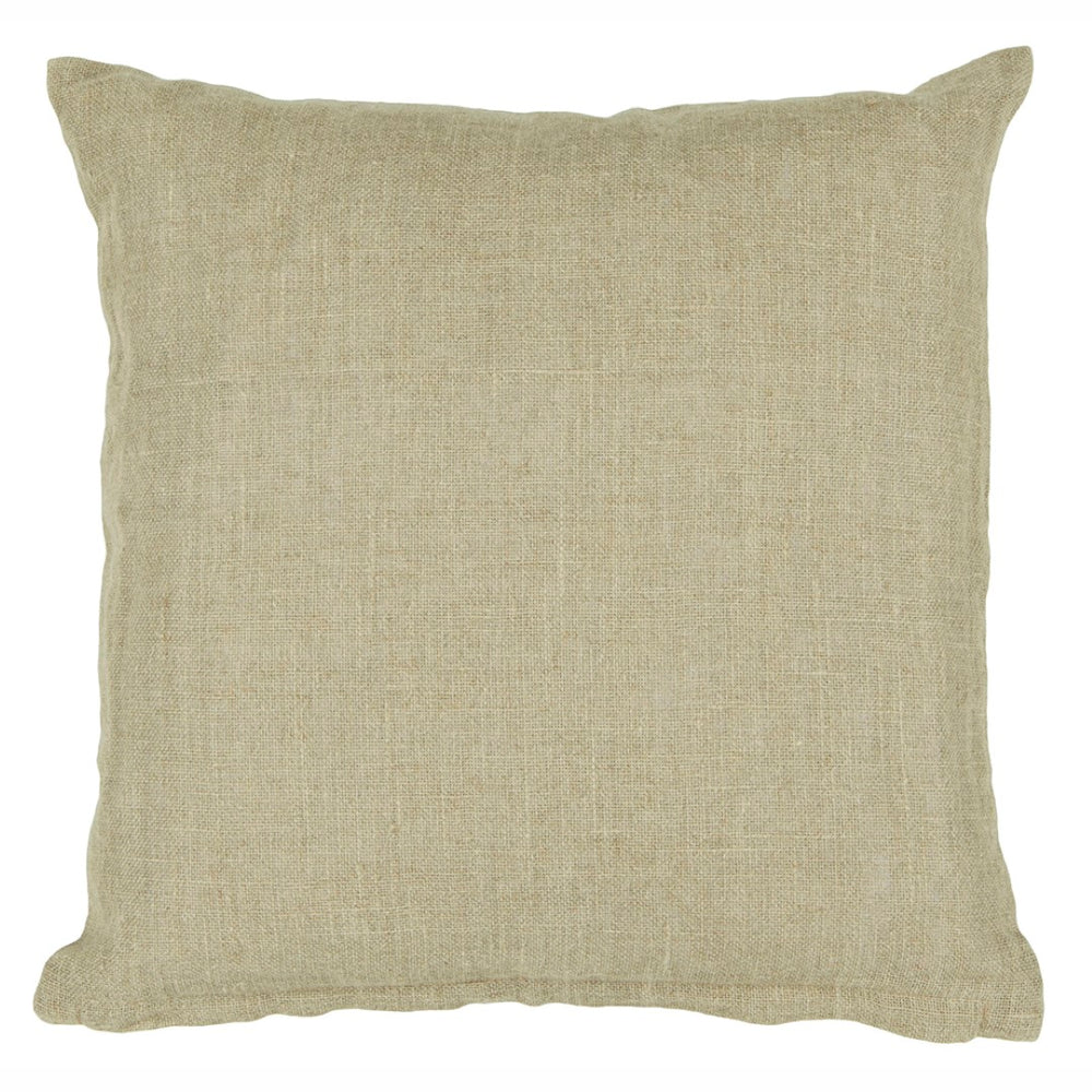 Chandra Rugs Handmade Contemporary Pillows - Luxurious 100% Linen Decor With Plush Polyester Fill For Comfort Natural Linen Cus28028-22