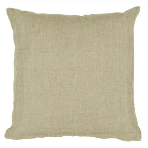 Chandra Rugs Handmade Contemporary Pillows - Luxurious 100% Linen Decor With Plush Polyester Fill For Comfort Natural Linen Cus28028-22