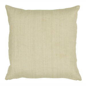 Chandra Rugs Handmade Contemporary Pillows - Luxurious Tussar Silk With Plush Polyester Insert For Modern Elegance Natural Tussar Silk Cus28029-18