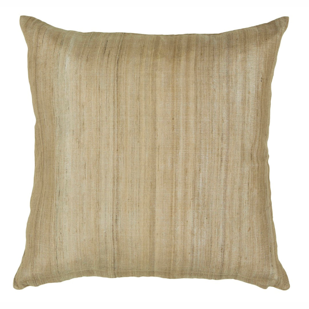 Chandra Rugs Handmade Contemporary Pillows - Luxurious Silk & Plush Polyester Insert For Elegant Home Decor Natural Silk Cus28030-18