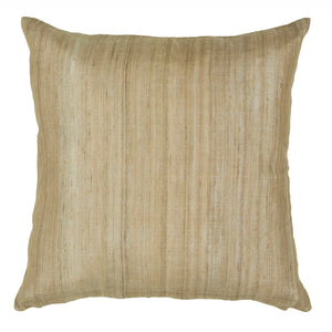 Chandra Rugs Handmade Contemporary Pillows - Luxurious Silk & Plush Polyester Insert For Elegant Home Decor Natural Silk Cus28030-18