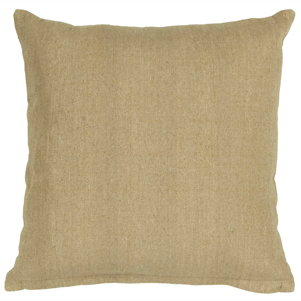 Chandra Rugs Handmade Contemporary Pillows - Luxurious Tussar Silk Cover, Plush Polyester Fill For Stylish Decor Natural Tussar Silk Cus28031-18