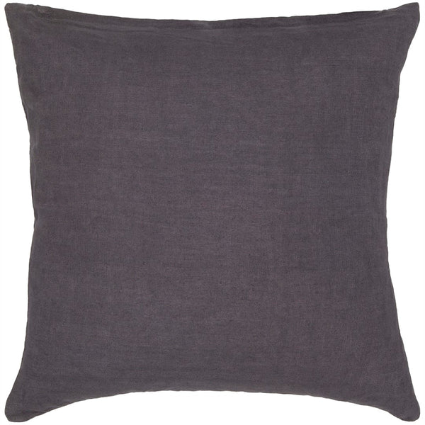 Chandra Rugs Handmade Contemporary Pillows - Luxurious 100% Linen With Plush Polyester Insert For Elegant Decor Grey Linen Cus28038-18