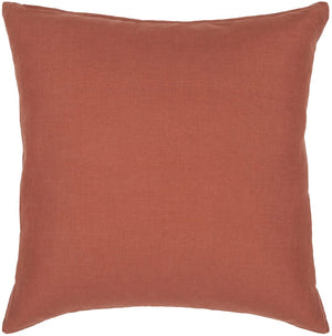 Chandra Rugs Handmade Contemporary Pillows - Premium Linen With Cozy Polyester Fill For Stylish Home Decor Rust Linen Cus28039-18