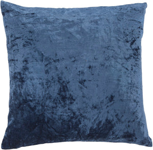 Chandra Rugs Handmade Contemporary Pillows - Luxurious Cotton & Linen Blend, Chic Accent For Modern Decor Blue Cotton,Linen,Viscose Cus28046-18