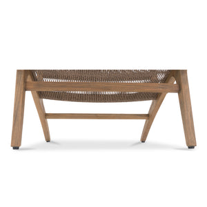 Moe's Home Palma Outdoor Lounge Chair - Elegant Teak Frame With All-weather Wicker For Indoor Or Outdoor Use Brown Solid Teak Frame,Synthetic Rattan Cv-1022-03
