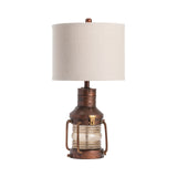 Copper Lantern Table Lamp CVABS964 Crestview Collection