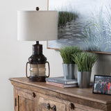 Copper Lantern Table Lamp CVABS964 Crestview Collection