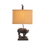 Fishing Bear Table Lamp CVAVP133 Crestview Collection