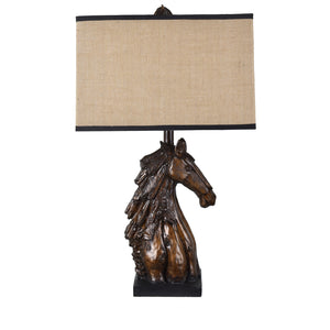 Horse Bust Table Lamp CVAVP1533 Crestview Collection