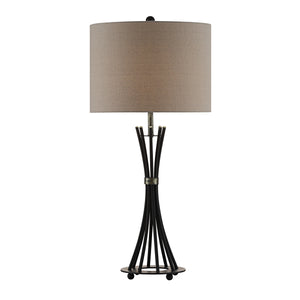 Quinn Banded Rods Table Lamp CVAZER043SNG Crestview Collection