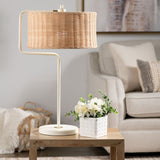 Wickertown Table Lamp CVAZER110 Crestview Collection
