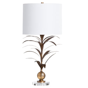 Mandalay Stylized Palm Fronds Table Lamp CVAZER115 Crestview Collection