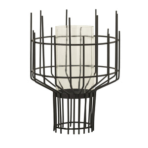 Large Brynn Industrial Modern Wire Candle Holder CVCZHN013L Crestview Collection