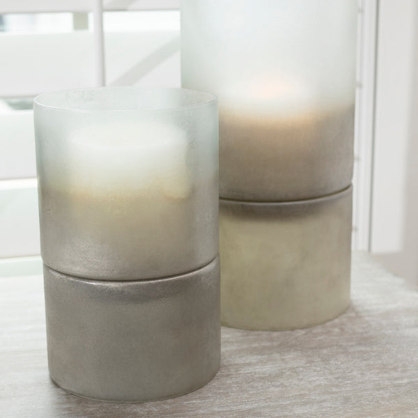 Ellery Metallic smoke hurricane Globes CVCZHN045M Crestview Collection