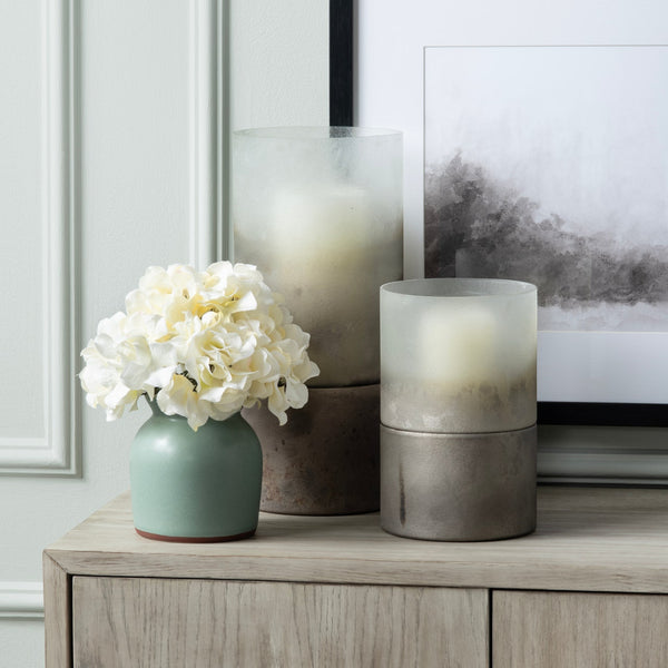 Ellery Metallic smoke hurricane Globes CVCZHN045S Crestview Collection