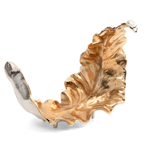 Willow Two-toned Sculptural Leaf II CVDZEN002 Crestview Collection