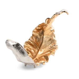 Willow Two-toned Sculptural Leaf II CVDZEN002 Crestview Collection