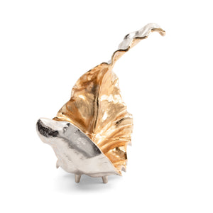 Willow Two-toned Sculptural Leaf II CVDZEN002 Crestview Collection