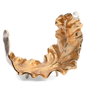 Willow Two-toned Sculptural Leaf II CVDZEN002 Crestview Collection