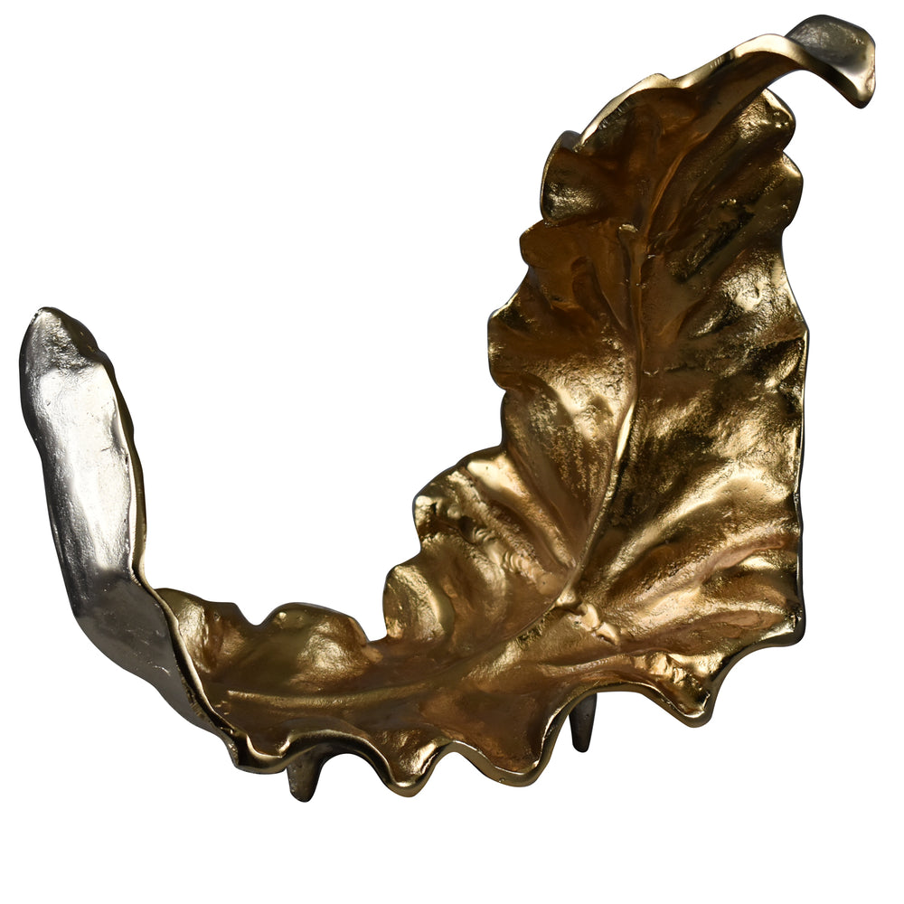 Willow Two-toned Sculptural Leaf I CVDZEN003 Crestview Collection