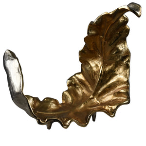Willow Two-toned Sculptural Leaf I CVDZEN003 Crestview Collection