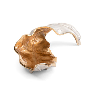 Willow Two-toned Sculptural Leaf I CVDZEN004 Crestview Collection