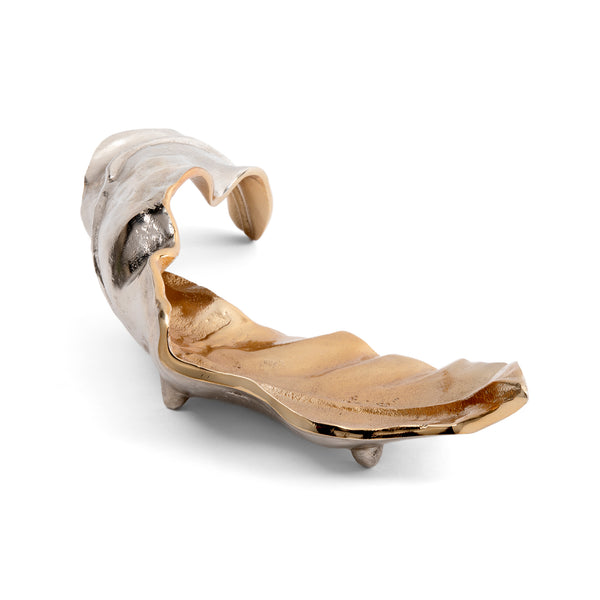 Willow Two-toned Sculptural Leaf I CVDZEN004 Crestview Collection