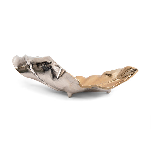 Willow Two-toned Sculptural Leaf I CVDZEN004 Crestview Collection