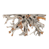 Tiga Light Natural Teak Root Console Table CVFDR1019 Crestview Collection